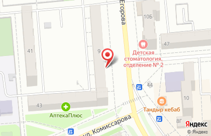 Салон красоты Акварель на улице Егорова на карте