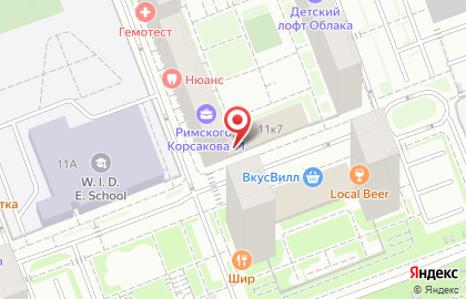Магазин по продаже автомобильной электроники и аксессуаров Автогир на улице Римского-Корсакова на карте