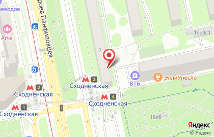 Кредитный потребительский кооператив СитиСберъ на метро Сходненская на карте