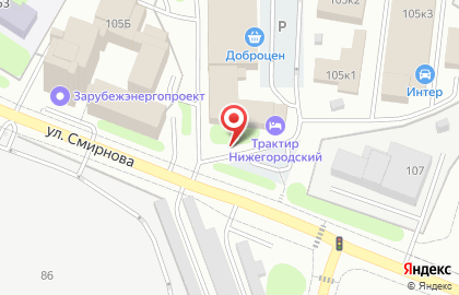Торгово-монтажная компания Потолки37 на улице Смирнова на карте