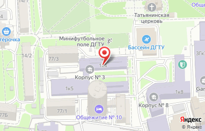 Донской государственный технический университет в Ростове-на-Дону на карте
