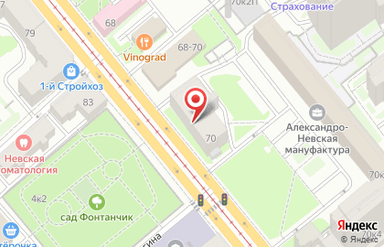 ВЕРТИКАЛЬ на проспекте Обуховской Обороны на карте