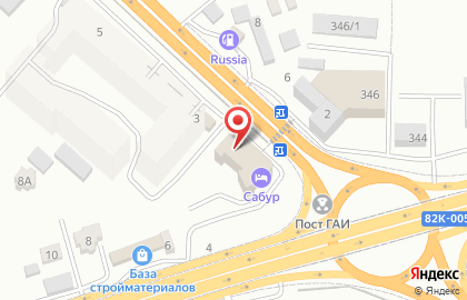 Сабур на карте