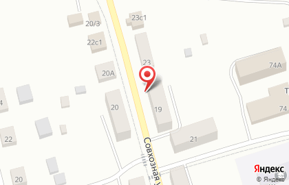 Киоск по продаже печатной продукции на Совхозной улице на карте