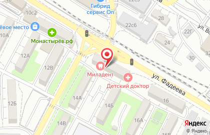 Салон красоты Monique в Ленинском районе на карте