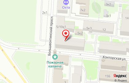 Теллур на Большеохтинском проспекте на карте