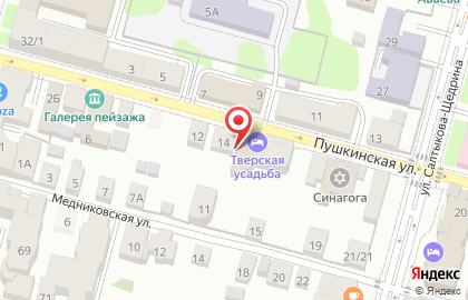 Тверская усадьба на карте