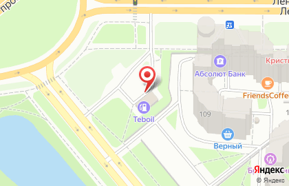 АЗС Shell на метро Ленинский проспект на карте