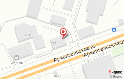 Производственная компания Агни на Архангельском шоссе на карте