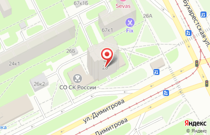 Салон цветов Фантазия в Фрунзенском районе на карте