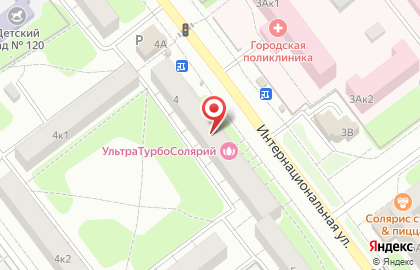 Магазин кондитерских изделий на Интернациональной улице на карте