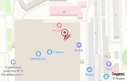Магазин мебели Фортуна в Октябрьском районе на карте
