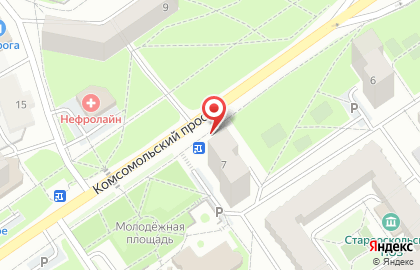 Киоск фастфудной продукции в микрорайоне Макаренко на карте
