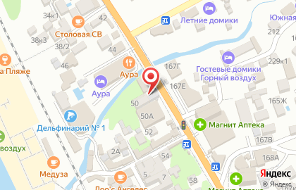 Продуктовый магазин в Сочи на карте