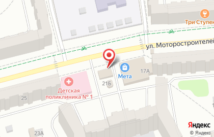 Аптечный пункт Апрель на улице Моторостроителей на карте