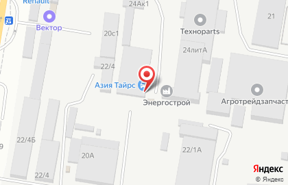 Оптово-розничная компания ASIA TIRES на улице Ростовское Шоссе на карте