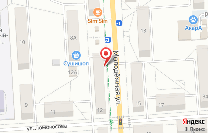 Универсал на Молодёжной улице на карте