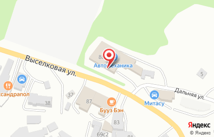 Магазин и сервис Автомеханика в Первореченском районе на карте