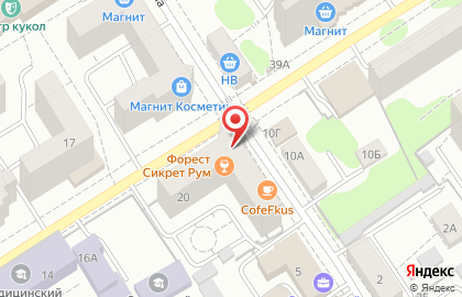 Магазин La Scala в Железнодорожном районе на карте