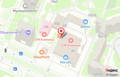 Клиника Стоматолог на улице Маршала Захарова на карте