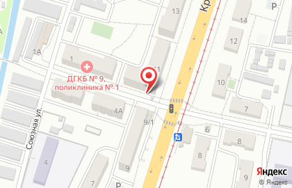 Киоск по продаже хлебобулочных изделий на Краснореченской улице на карте