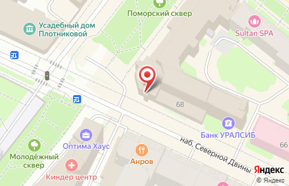 Магазин женской одежды SaraФan на Поморской улице на карте