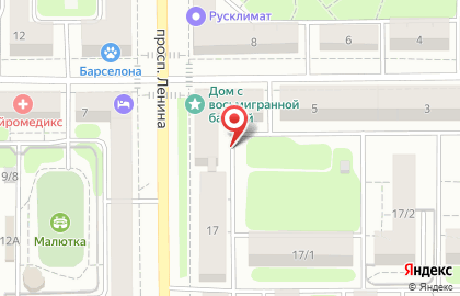 Авторадуга на проспекте Ленина на карте