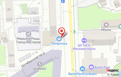 Магазин смешанных товаров на улице Советской Армии на карте