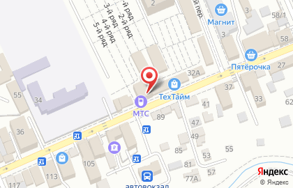 Салон связи МТС на улице Гагарина на карте