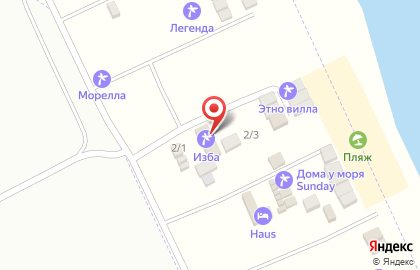 База отдыха Изба в Избербаше на карте