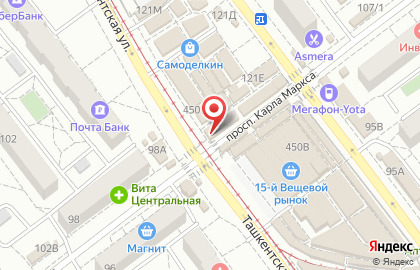 Сеть мультибрендовых магазинов Главдверь на улице Карла Маркса на карте