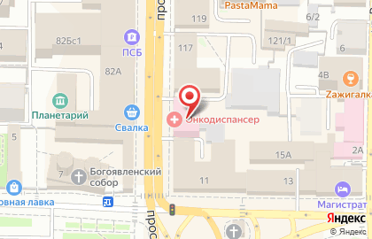 Томский областной онкологический диспансер на карте