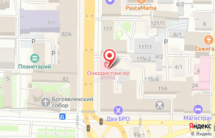 Томский областной онкологический диспансер на карте