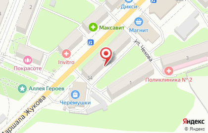 Приемный пункт химчистки ковров и подушек Эко-чистка на улице Маршала Жукова на карте