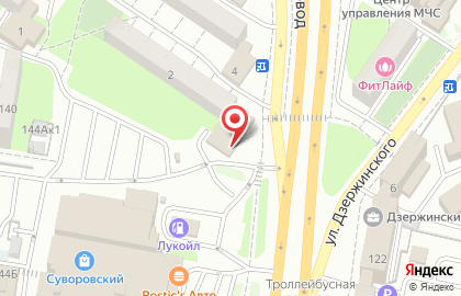 Супермаркет Магнит на улице Ворошилова на карте