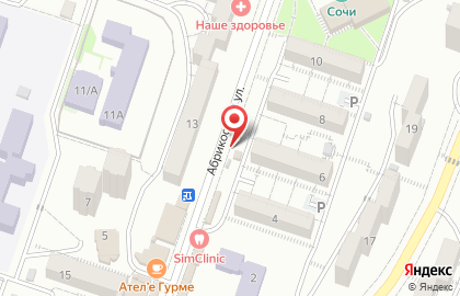 Магазин тканей в Сочи на карте