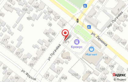 Шиномонтажная мастерская на улице Пугачева на карте