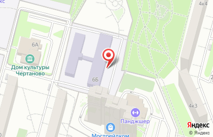 Центр внешкольной работы На Сумском в Северном Чертаново на карте
