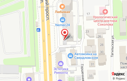 Магазин MONA LIZA на Свердловском проспекте на карте