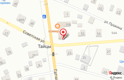 Киоск по продаже хлебобулочных изделий на Советской улице на карте
