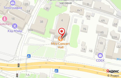 Ночной клуб Milo Concert Hall в Нижегородском районе на карте