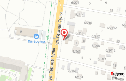 Цветочный павильон Кактус в Тракторозаводском районе на карте