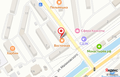 Ногтевая студия Эстетика на улице Постышева на карте