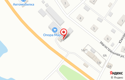 Производственно-торговая компания Опора Маркет на Магистралиной улице на карте