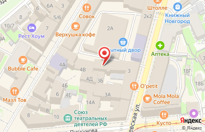 Зоомагазин Питомец в Нижнем Новгороде на карте