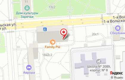 Мини-маркет Гурман на 1-й Вольской улице, 18 к 1 на карте