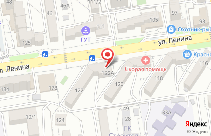 Шарм на улице Ленина на карте