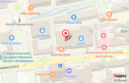 Блокбастер на улице Дзержинского на карте