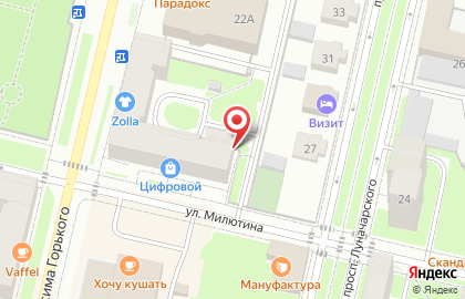 Парикмахерская ЛиЛиЯ на улице Максима Горького на карте
