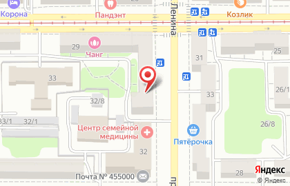 Автошкола Металлург на проспекте Ленина, 30 на карте